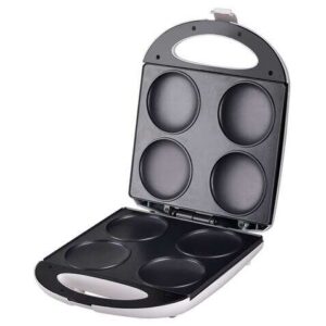 muvip arepera 1400w capacidad para 4 arepas de 10cm aprox. recubrimiento antiadherente asa tacto frio
