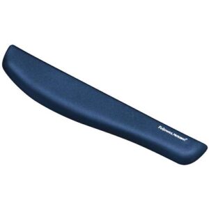 fellowes plushtouch reposamuñecas para teclado foam fusion proteccion antibacterias material extrasueve base antideslizante color azul