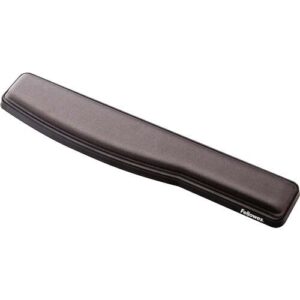 fellowes reposamuñecas premium de gel para teclado ajustable angulo y altura ajustable superficie de poliester color grafito