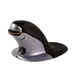 fellowes penguin raton inalambrico ergonomico vertical ambidiestro desplazamiento rapido y preciso posicion ergonomica y natural 1200dpi tamaño m
