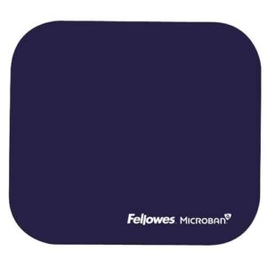 fellowes alfombrilla para raton con microban proteccion antibacteriana base de goma 23.2x19.9cm color azul
