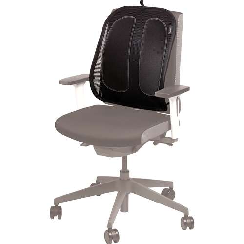 fellowes mesh office suites cojin lumbar material de malla ajustable a cualquier silla color negro