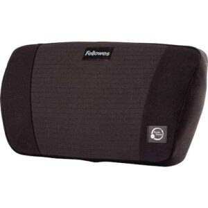fellowes fusion plushtouch cojin lumbar ajustable a traves de una correa con hebilla color negro