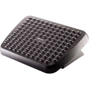 fellowes reposapies ajustable ergonomico superficie estilo masaje 2 ajustes de altura color negro