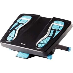 fellowes energizer reposapies 3 ajuste de altura superficie efecto masaje efecto balanceo color negro
