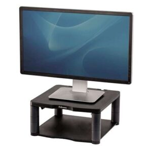 fellowes soporte para monitor premium ajustable en 5 alturas hasta 36kg color grafito