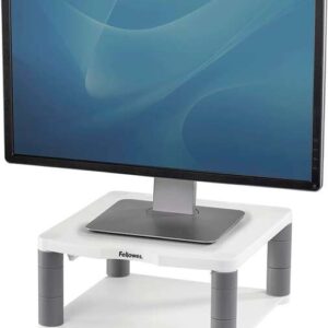 fellowes soporte para monitor premium ajustable en 5 alturas hasta 36kg color gris
