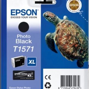 epson t1571 negro photo cartucho de tinta original c13t15714010