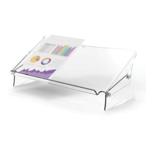 fellowes clarity soporte y atril de documentos espacio interior para complementos formatos de papel a4, a3 hasta 6kg color transportes