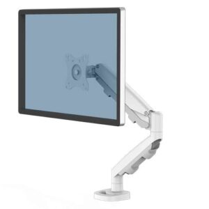 fellowes eppa brazo para monitor individual hasta 39" y 8kg ajuste con muelle de gas color blanco