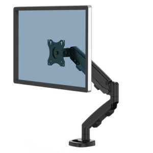 fellowes eppa brazo para monitor individual hasta 39" y 8kg ajuste con muelle de gas color negro
