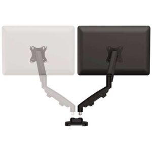 fellowes eppa kit de conversion para monitor doble hasta 39" y 8kg ajustable con muelle de gas color negro