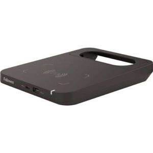 fellowes tallo cargador inalambrico 2 puertos usb carga rapida color negro