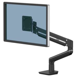 fellowes tallo brazo para monitor individual hasta 9kg ajustable con muelle de gas color negro
