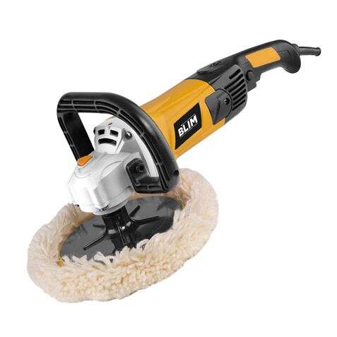 blim pulidora 180mm potencia 1500w velocidad 600 3.200 rpm empuñadura ergonomica incluye disco de lana