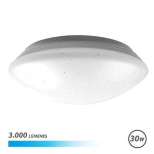 elbat serie saturno aplique redondo de techo led 30w 3000lm 6500k luz fria diametro 28cm