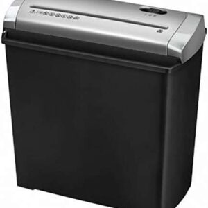fellowes trito 2s destructora de papel manual corte en tiras destruye hasta 5 hojas a la vez capacidad de la papelera 11l color negro/plata