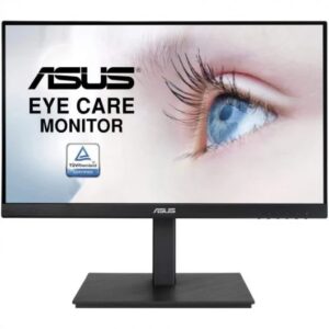 asus monitor 21.5" led ips fullhd 1080p 75hz freesync respuesta 5ms altavoces incorporados ajustable en altura, giratorio e inclinable angulo de vision 178° 16:9 usb, hdmi, vga, displayport vesa 100x100mm