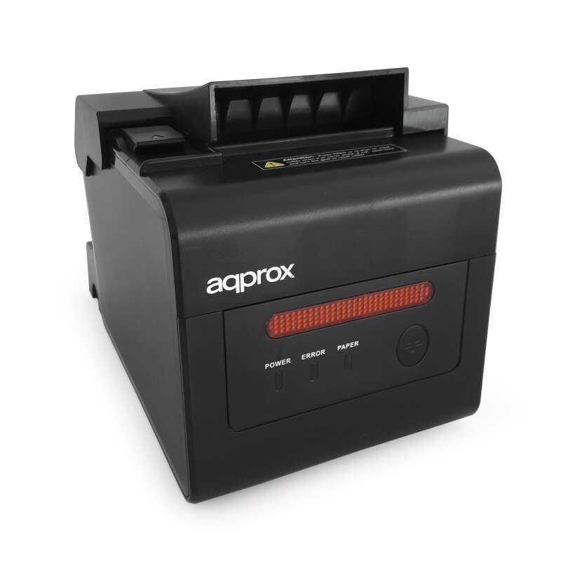 approx impresora termica de recibos alarma de impresion resolucion 203dpi velocidad 300mm/s usb, rj 11, rs232, lan auto corte y corte manual