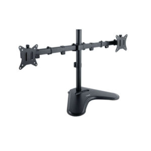 tooq soporte de mesa con brazos articulados para 2 monitores de 17" 32" giratorio e inclinable peso max 9kg x brazo vesa 100x100mm