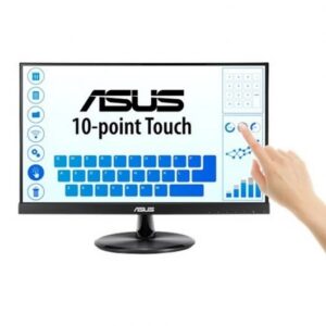 asus monitor tactil 21.5" led ips fulhd 1080p capacidad tactil 10 puntos respuesta 5ms altavoces incorporados angulo de vision 178º 16:9 usb, hdmi, vga vesa 100x100mm