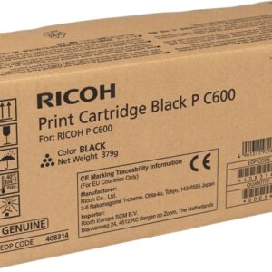 ricoh pc600 negro cartucho de toner original 408314/p c600bk