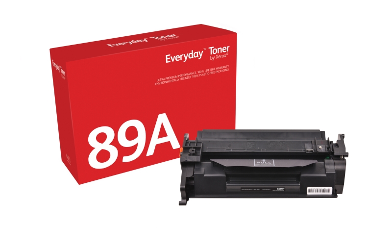 xerox everyday hp cf289a negro cartucho de toner generico reemplaza 89a