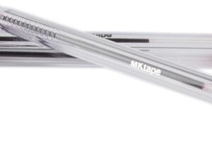 mktape pack de 36 boligrafos triangulares de bola punta redonda de 1.0mm escritura suave color rojo