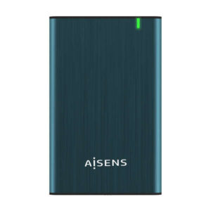 aisens caja externa 2.5" para discos duros 9.5mm sata i, ii y iii a usb 3.0/usb 3.1 gen1 color azul pacifico