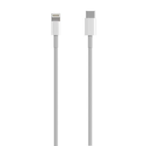 aisens cable lightning a usb c usb 2.0, lightning/m usb c/m 0.5m color blanco