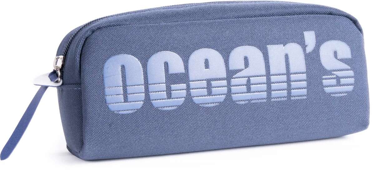 oceans wave california estuche de 1 cremallera tirador ergonomico color azul