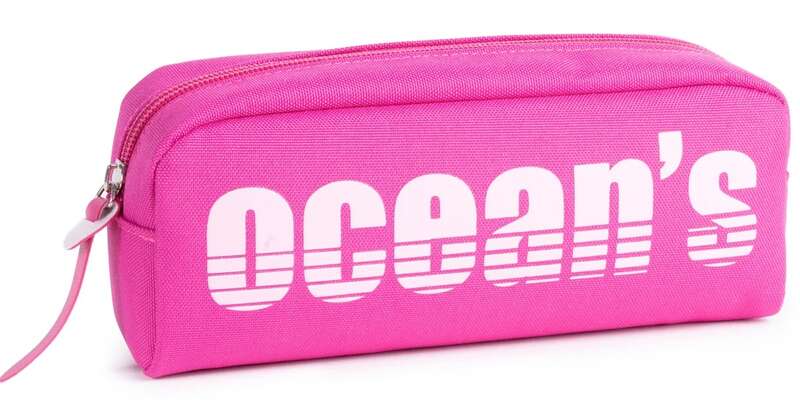 oceans wave california estuche de 1 cremallera tirador ergonomico color fucsia