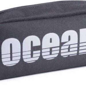 oceans wave california estuche de 1 cremallera tirador ergonomico color gris oscuro