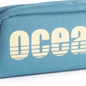 oceans wave california estuche de 1 cremallera tirador ergonomico color azul