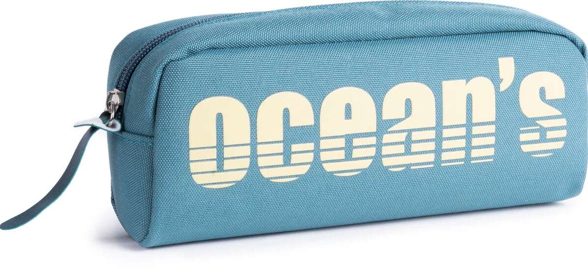 oceans wave california estuche de 1 cremallera tirador ergonomico color azul