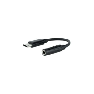 nanocable cable adaptador audio jack 3.5mm hembra a usb c macho longitud 0.11m