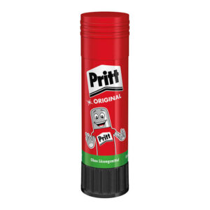 pritt barra de pegamento mediano 22grs sin disolventes 97% de ingredientes naturales lavable a 20ºc seguro para niños