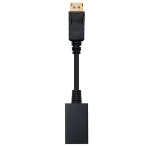 nanocable conversor displayport a hdmi dp/m hdmi a/h 15 cm color negro