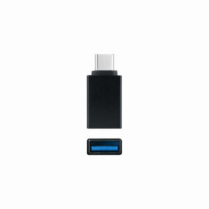 nanocable adaptador usb c a usb 3.1 usb c/m usb a/h aluminio color negro