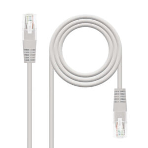nanocable cable de red latiguillo rj45 cat.6 utp awg24 1.5m color gris