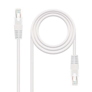 nanocable cable red latiguillo rj45 cat.6 utp awg24 25 cm color blanco