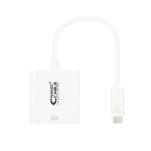 nanocable conversor usb c a hdmi 4k 15 cm color blanco