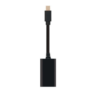nanocable conversor mini dp a hdmi mdp/m hdmi a/h 15cm color negro