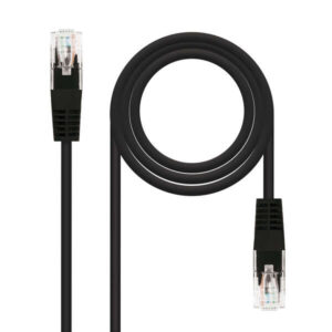 nanocable cable red latiguillo rj45 cat.6 utp awg24 30 cm color negro