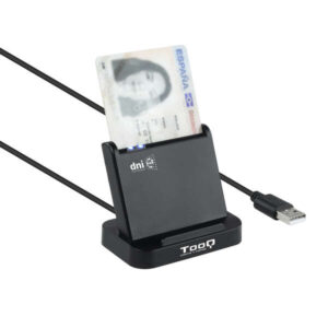 tooq lector de tarjetas inteligentes dnie vision usb 2.0 color negro