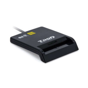 tooq lector de tarjetas inteligentes dnie sim usb c color negro