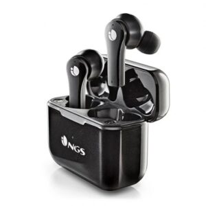 ngs artica bloom black auriculares intrauditivos bluetooth 5.1 tws manos libres asistente de voz autonomia hasta 7h base de carga