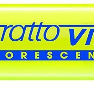 tratto video marcador fluorescente punta biselada tinta base de agua secado rapido color amarillo fluorescente