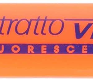 tratto video marcador fluorescente punta biselada tinta base de agua secado rapido color naranja fluorescente