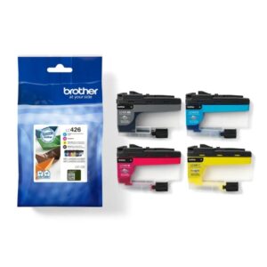 brother lc426 pack de 4 cartuchos de tinta originales lc426val